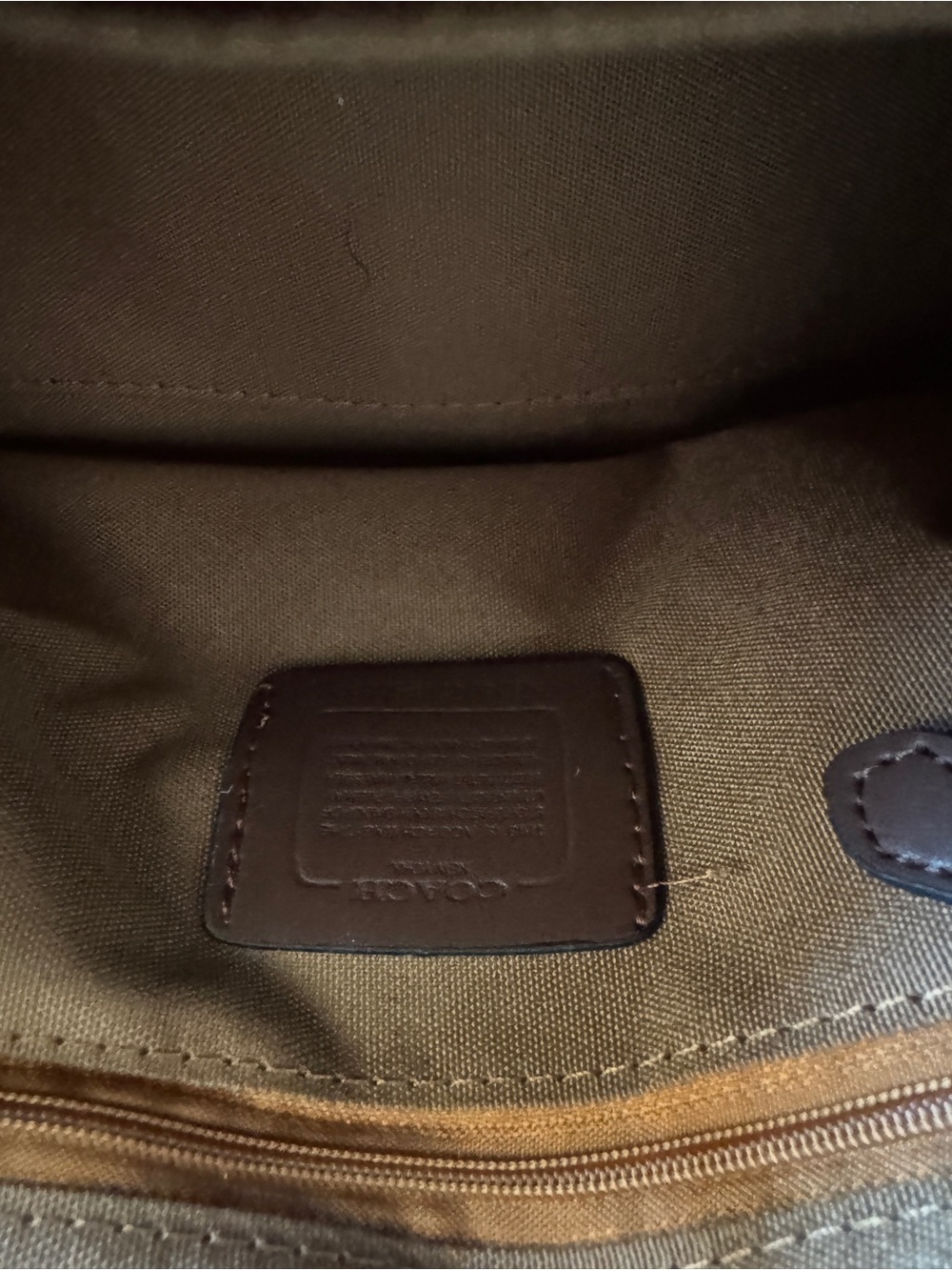 Coach Brown Leather Rowan Satchel - Picture 4 of 4
